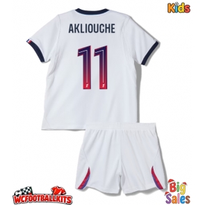 Paris Saint-Germain Maghnes Akliouche #11 Replica Away Stadium Kit for Kids 2026-27 Short Sleeve (+ pants)